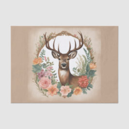 Papel De Seda Dissociação de Veado do Cottagecore