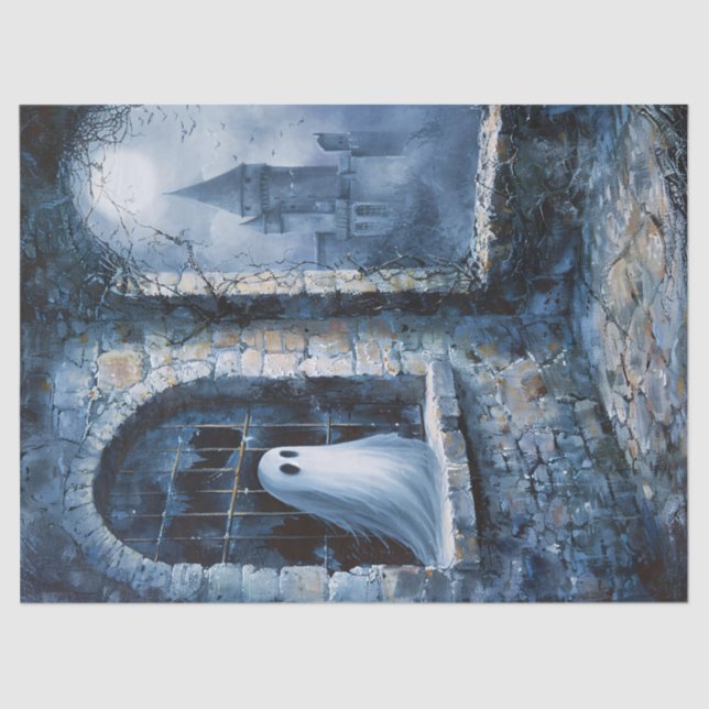 Papel De Seda Dissociação do Castelo Assombrado por Fantasmas (Frente )