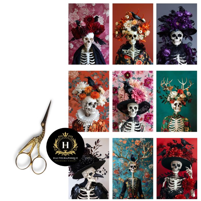 Papel De Seda Dissociação do Diário de Lixo do Esqueleto Gótico (Criador carregado)