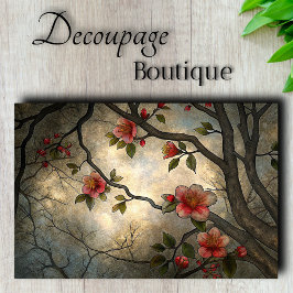 Papel De Seda Dissociação do estilo asiático do Flor de Cereja J