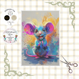 Papel De Seda Dissociação do mouse Whiskers Abstrato