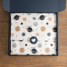 Papel De Seda Dissociação do padrão de desenho dos planetas do s