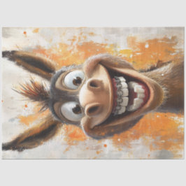 Papel De Seda Dissociação Engraçada, Feliz Donkey