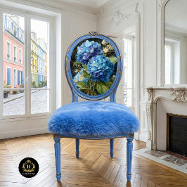 Papel De Seda Dissociação Floral de Hydrangea Azul