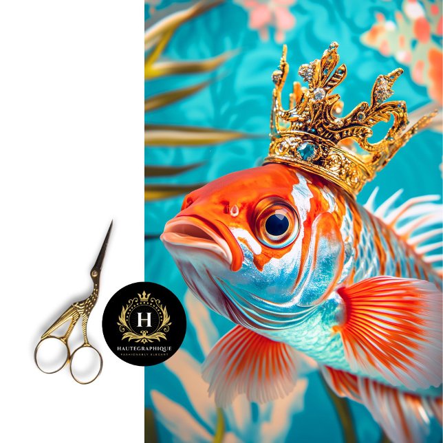 Papel De Seda Dissociação Floral de Peixes Vibrantes (Criador carregado)