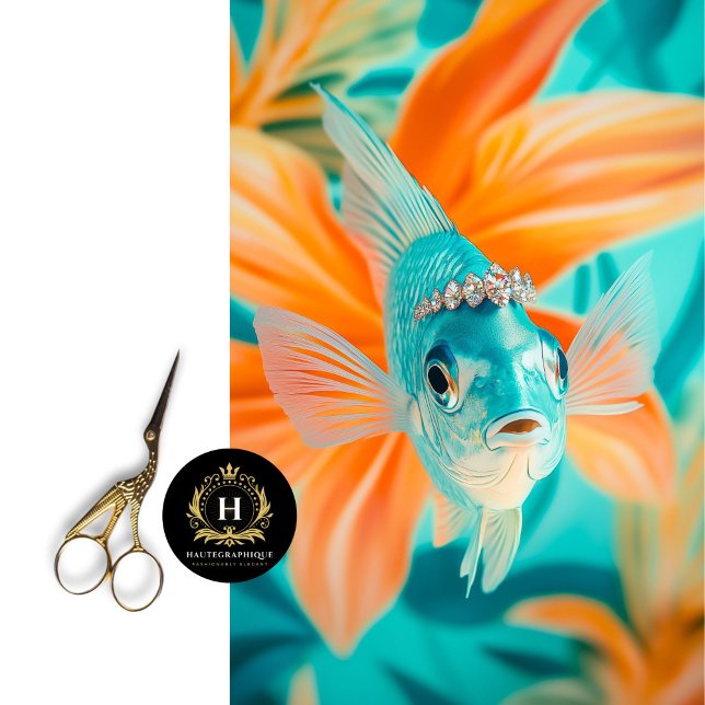 Papel De Seda Dissociação Floral de Peixes Vibrantes (Criador carregado)