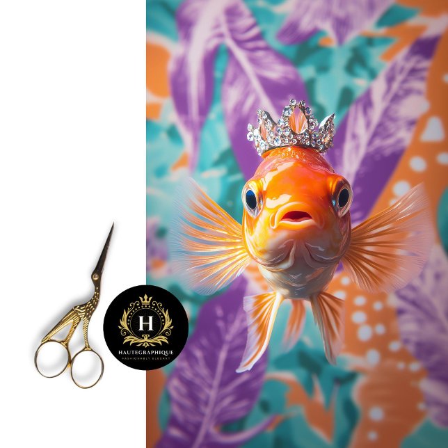 Papel De Seda Dissociação Floral de Peixes Vibrantes (Criador carregado)