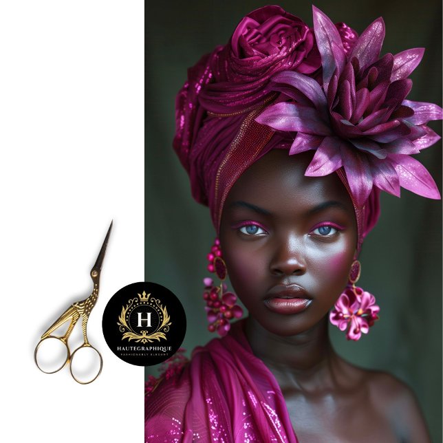 Papel De Seda Dissociação Floral Roxo-Americana Elegante (Criador carregado)