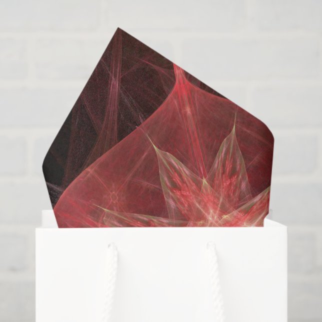 Papel De Seda Dissociação Geométrica Amarela Dourada Vermelha (Sacola de presentes)