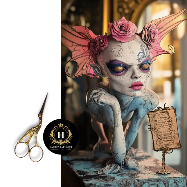 Papel De Seda Dissociação Gótica Whimsic Paris Gargoyle (Criador carregado)