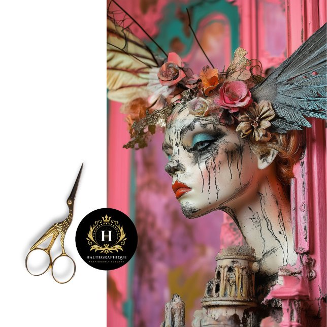 Papel De Seda Dissociação Gótica Whimsic Paris Gargoyle (Criador carregado)