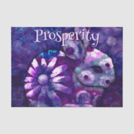 Papel De Seda Dissociação Personalizada do Coelho Floral