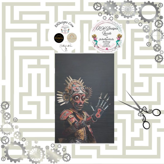 Papel De Seda Dissociação Robótica Chefe Indiano Futuro (Criador carregado)