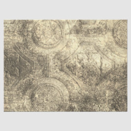 Papel De Seda Dissociação Rustic Old World