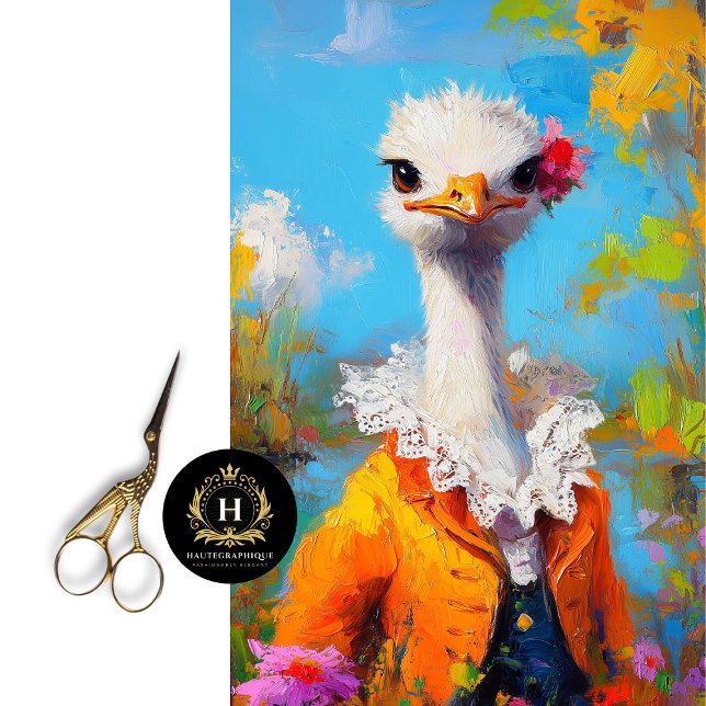 Papel De Seda Dissociação Rústica de Ostrich Dia de as mães Lara (Criador carregado)