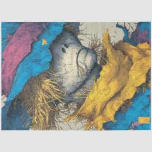 Papel De Seda Dissociar a melancolia - espantalho - Retrato Russ