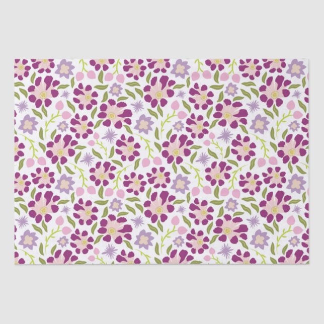 Papel De Seda Ditsy floral (Frente )