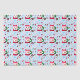 Papel De Seda Diversão com Chocolate Quente e Boneco de Neve