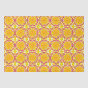 Papel De Seda Diversão com laranja e vermelho