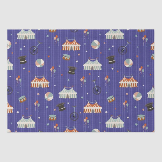 Papel De Seda Diversão de Circo (Frente )