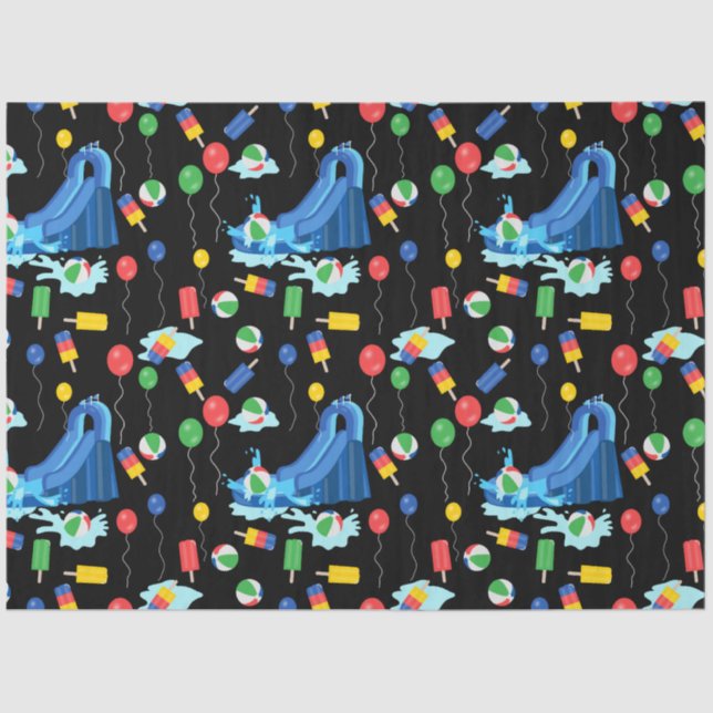 Papel De Seda Diversão De Meninos De Vidro De Verão (Frente )