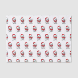Papel De Seda Diversão do Papai Noel Penquim