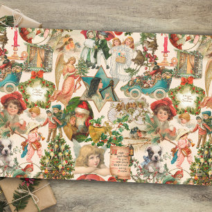 Papel De Seda Divertido, Festivo e Natais vintages Coloridos Eph