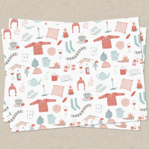 Papel De Seda Divertimento Retro Natal
