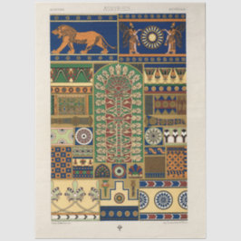 Papel De Seda Divindade Assíria Apkallu, Gênio Alado, Sol & Leão