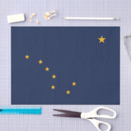 Papel de seda do Alasca, papel de seda da bandeira