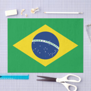 Papel de seda do Brasil, papel de seda da bandeira