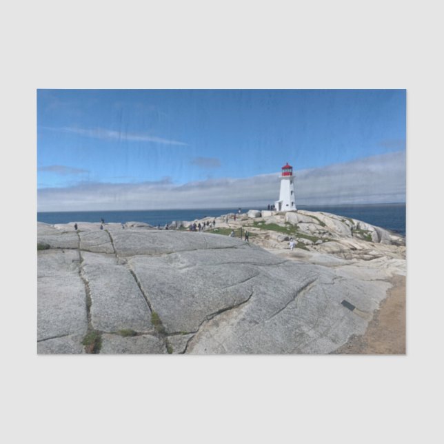 Papel de seda do Farol de Peggy's Cove (Frente )