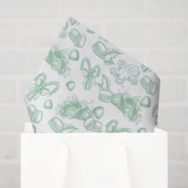 Papel De Seda Doce de Feriado - Menta (Límpido)