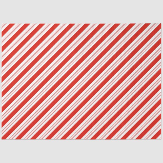 Papel De Seda Doce de Natal caneca de Natal vermelha listras fes (Frente )