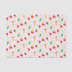 Papel De Seda Doce Sorvete de Verão