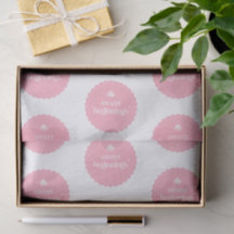 Doçes Começos | Selo de Chá de Bebê Rosa e Branco
