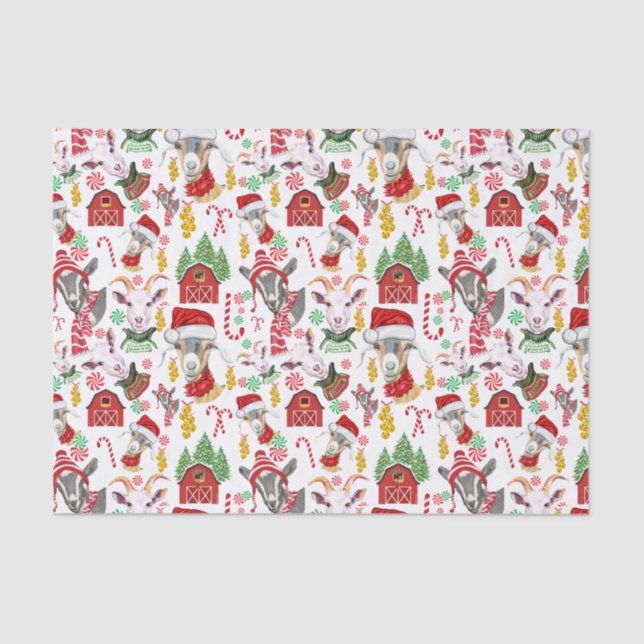 Papel De Seda Doces de GOATS natalinos e sinos de junção GetYerG (Frente )