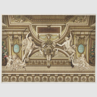 Papel De Seda Documento de Decoupage de Estátua Romana Arquitetô