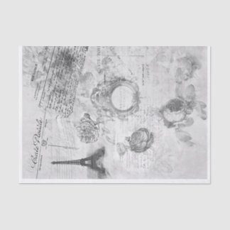 Papel De Seda Documento de dissociação da efemera de Paris