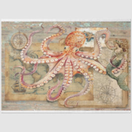 Papel De Seda Documento de dissociação da Octopus sermaid
