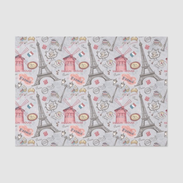 Papel De Seda Documento de Paris (Frente )