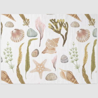 Papel De Seda Documento de Tecidos da Série Marine Life Design 2