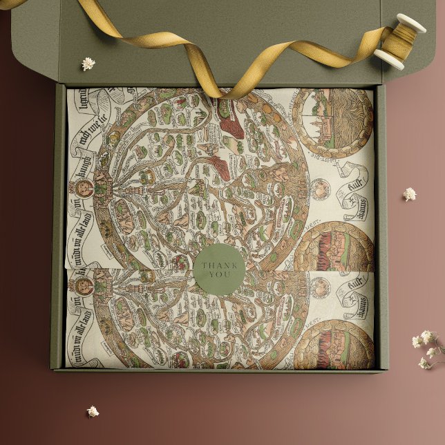 Papel De Seda Documento Tecido do Mapa Mundial de 1480 (Criador carregado)