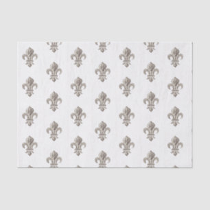 Papel De Seda Documento Tecidual francês Fleur de Lis
