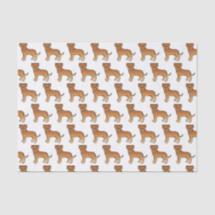 Papel De Seda Dogue De Bordeaux Cão-Cartoon-Cartoon