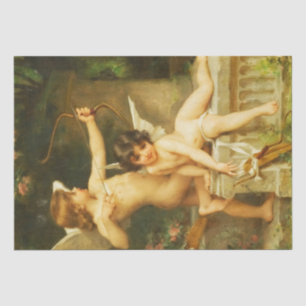 Papel De Seda Dois Cupids Emile Munier Vintage - Desligamento