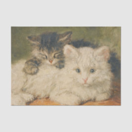 Papel De Seda Dois Kittens por Henriette Ronner-Knip