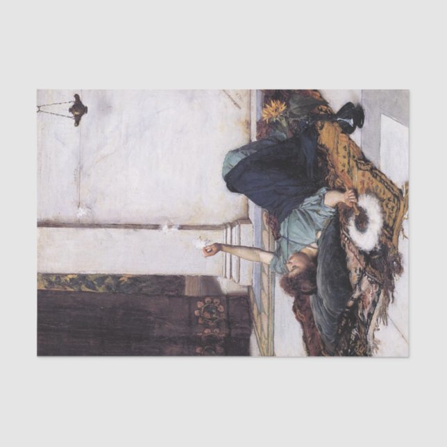 Papel De Seda Dolce Far Niente por John William Waterhouse -1879 (Frente )