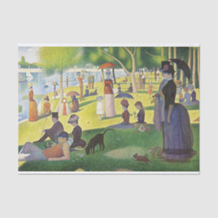 Papel De Seda Domingo em La Grande Jatte por Georges Seurat