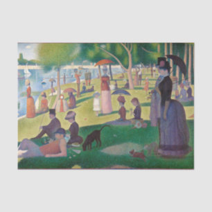 Papel De Seda Domingo na pintura de La Grande Jatte Seurat